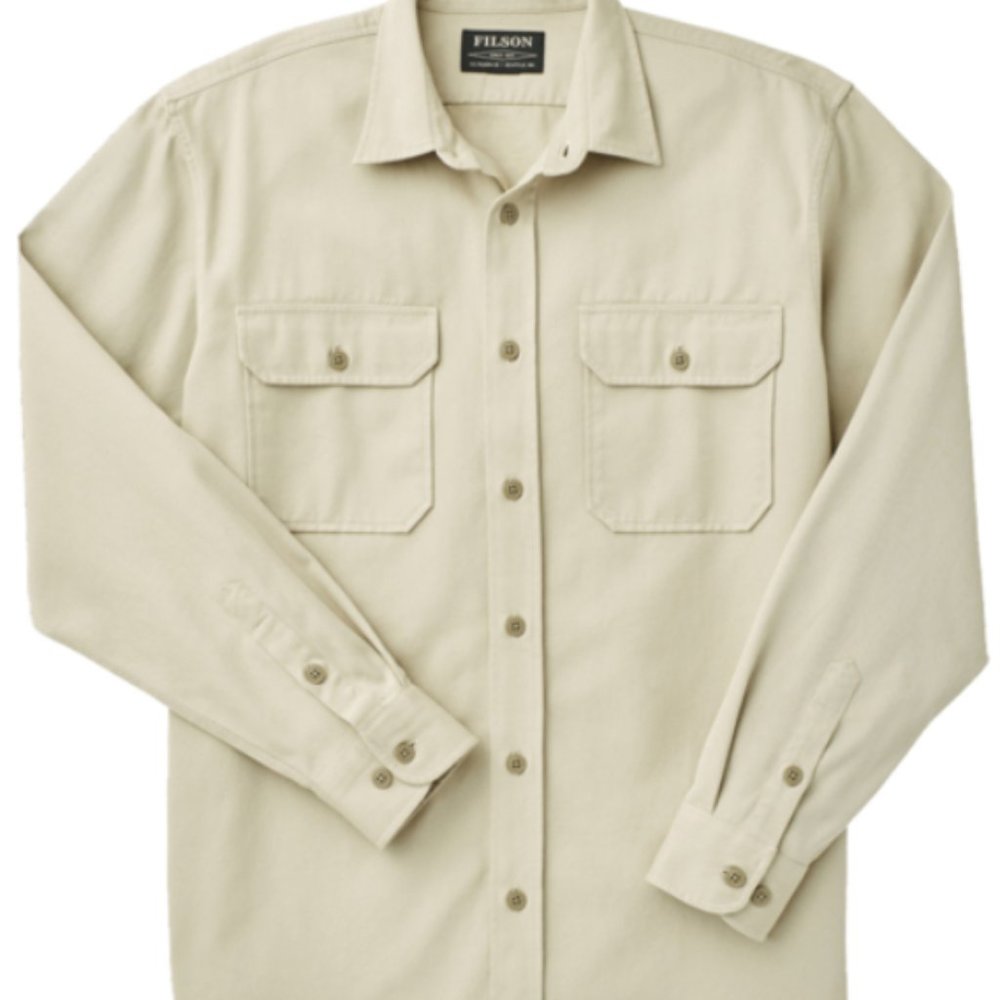 Filson Chino Twill Shirt XL Twine - Brand new with tags